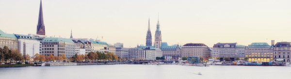 german-property - the picture shows the riverside of Hamburg, Germany
