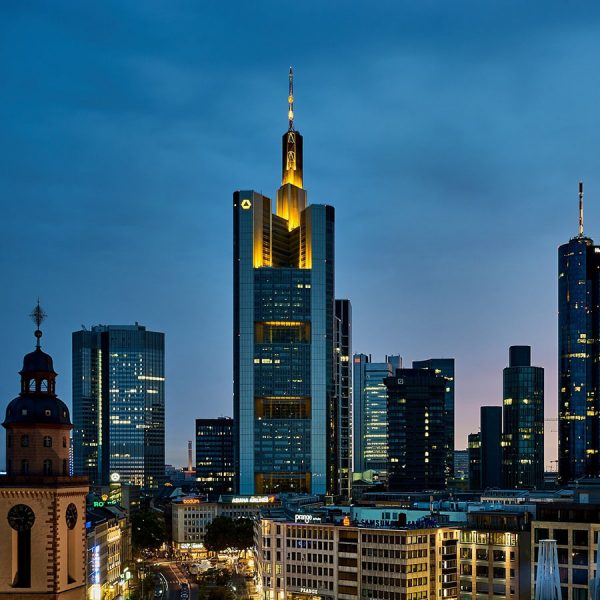 german-property - the picture shows the skyline of Frankfurt am Main, Germany